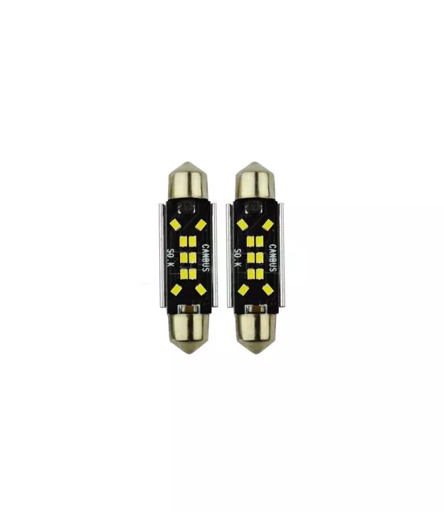 Λάμπες Led Σωληνωτές 41mm 10 Leds 12volt C5W Canbus Λευκό Φως Auto GS 600485 2 Τεμάχια 16947