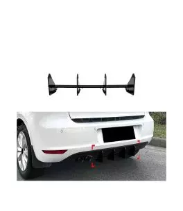 Diffuser πίσω προφυλακτήρα για VW Golf MK6 Standard 2008-2012 