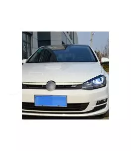 Φρυδάκια μπροστινών φαναριών μάυρα για Volkswagen Golf MK7 2013-2019 2τεμ. 