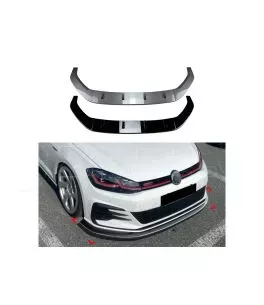 Splitter μπροστινού προφυλακτήρα μαύρο γυαλιστερό για Volkswagen Golf MK7.5 GTI R Rline 2017-2019 