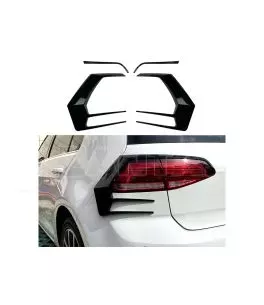 Φρυδάκια "σημαίες" πίσω φαναριών μάυρα για Volkswagen Golf MK7.5 2017-2019 2τεμ. 