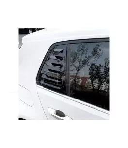 Πλαστικό κάλυμμα πίσω παραθυρων - louvers μαύρο γυαλιστερό για Volkswagen Golf MK7 7.5 2013-2019 2τεμ. 