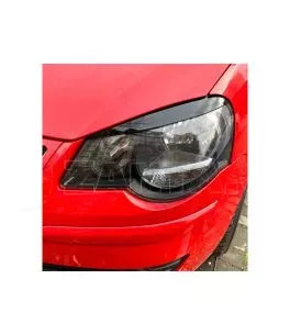 Φρυδάκια μπροστινών φαναριών μάυρα για Volkswagen Polo 9N 2005-2009 2τεμ. 