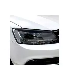 Φρυδάκια μπροστινών φαναριών μάυρα για VW Jetta MK6 2011-2017 2τεμ. 