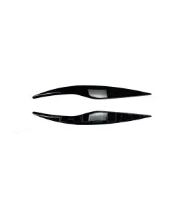 Φρυδάκια μπροστινών φαναριών μάυρα για Ford Fiesta MK6 2008-2012 2τεμ. 