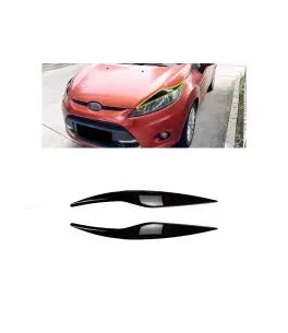 Φρυδάκια μπροστινών φαναριών μάυρα για Ford Fiesta MK6 2008-2012 2τεμ. 