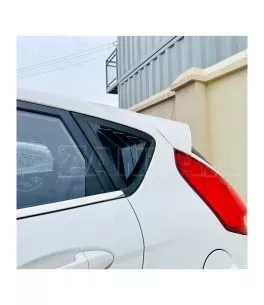 Πλαστικό κάλυμμα πίσω παραθυρων - louvers μαύρο γυαλιστερό για Ford Fiesta MK7 Louvers 2008-2017 2τεμ. 