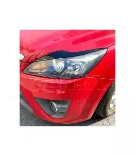 Φρυδάκια μπροστινών φαναριών μάυρα για Ford Focus MK2.5 2008-2011 2τεμ. 
