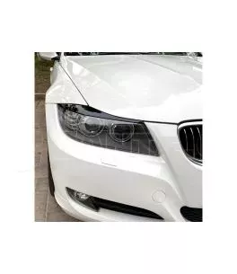 Φρυδάκια μπροστινών φαναριών μάυρα για BMW E90 2005-2012 2τεμ 