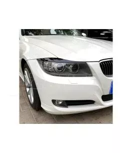 Φρυδάκια μπροστινών φαναριών μάυρα για BMW E90 2005-2012 2τεμ 