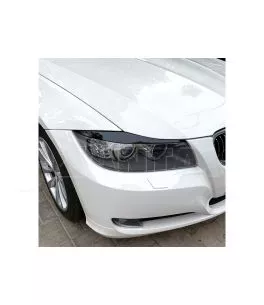 Φρυδάκια μπροστινών φαναριών μάυρα για BMW E90 2005-2012 2τεμ 