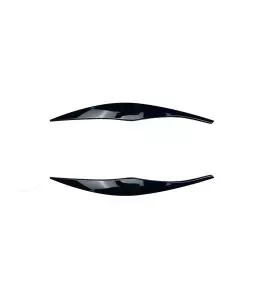 Φρυδάκια μπροστινών φαναριών μάυρα για BMW E90 2005-2012 2τεμ 