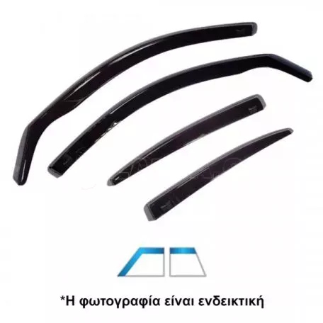 Heko ΑΝΕΜΟΘΡΑΥΣΤΕΣ ΓΙΑ ALFA ROMEO JUNIOR 5D 2024+ SET ΑΠΟ ΕΥΚΑΜΠΤΟ ΦΙΜΕ ΠΛΑΣΤΙΚΟ HEKO - 4 ΤΕΜ. ΑΝΕΜ.SET10123 