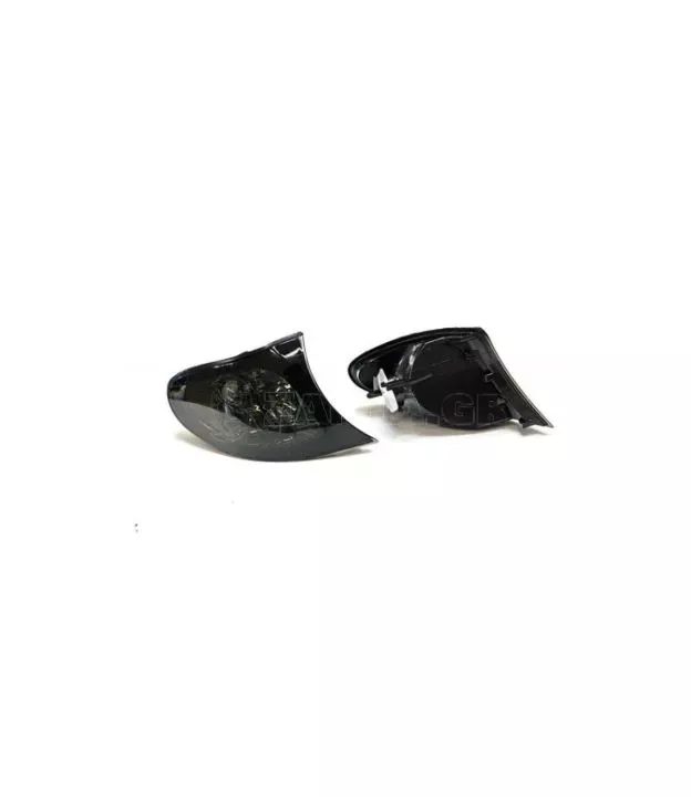 Φλας δίπλα στο φανάρι BMW E46 sedan (2001-2005) - φιμέ χρωμίου - σετ 2τμχ.
