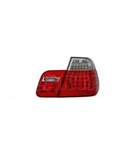 Πίσω φανάρια led για BMW E46 sedan (2001-2005) - chrome - σετ 2τμχ. 
