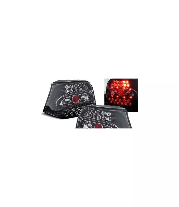 Πίσω φανάρια led για Vw Golf IV - black - σετ 2τμχ.