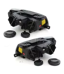 Φανάρια εμπρός angel eyes για Vw Passat B6 / 3C (2005+) - μαύρα , χωρίς λάμπες (Η7) - σετ 2τμχ. 