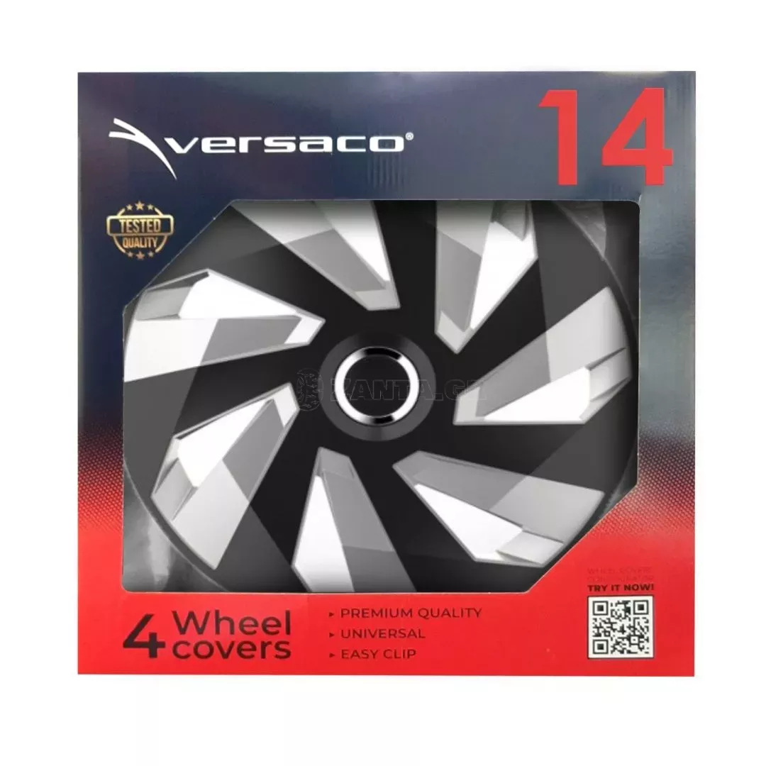 AMIO ΤΑΣΙ 14" HUBCAP VECTOR RC SILVER BLACK AMIO ΣΕΤ 4 ΤΕΜ ΣΕ ΚΟΥΤΙ 5223/AM