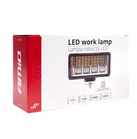 AMIO ΠΡΟΒΟΛΕΑΣ ΕΡΓΑΣΙΑΣ WORKING LAMP 57xSMD 171W 9-36V 13.680lm 6.500K  230x110x60mm AWL42 ΑMiO - 1 TEM. 03253/AM 