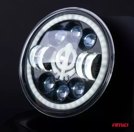 AMIO ΠΡΟΒΟΛΕΑΣ ΕΡΓΑΣΙΑΣ ΣΤΡΟΓΓΥΛΟΣ GHOST 5.500lm 9>36V 60W 6.000K Φ170x170x65mm 4 ΧΡΗΣΕΩΝ ΑΜΙΟ - 1 ΤΕΜ. 03696/AM 