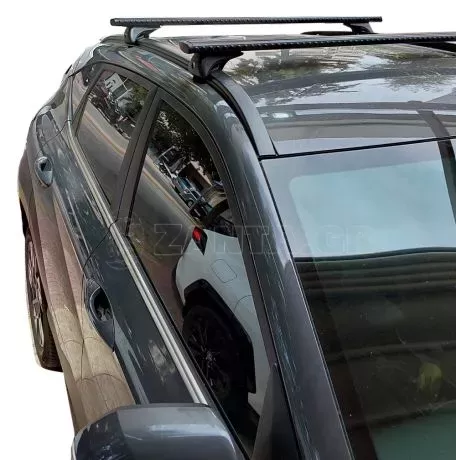Nordrive Kit Μπάρες - Πόδια Αλουμινίου Nordrive Silenzio μαύρη για Hyundai Kona 2023+ - 2 τεμ. ΜΠ.HKONA.07 