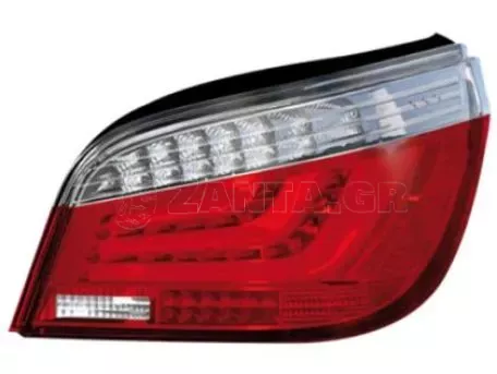 Πίσω φανάρια led lightbar design για BMW E60 (2003-2007) - άσπρο φλας - σετ 2τμχ. 