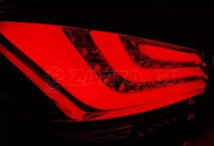 Πίσω φανάρια led lightbar design για BMW E60 (2003-2007) - άσπρο φλας - σετ 2τμχ. 