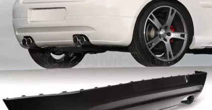 Diffuser πίσω προφυλακτήρα για  Vw Golf 5 με 2 εξατμίσεις 