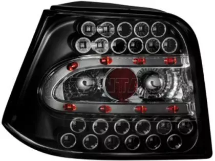 Πίσω φανάρια led για Vw Golf IV (1997-2003) - black - σετ 2τμχ.