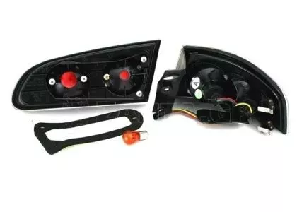 Πίσω φανάρια για Seat Ibiza 6L  (2002-2008) sedan / hatchback  - μαύρα - σετ 2τμχ. 