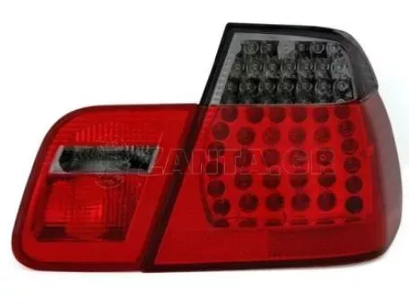 Πίσω φανάρια led για BMW E46 sedan (1998-2001) - φιμέ φλάς - σετ 2τμχ. 