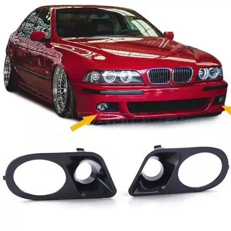 Καπάκια Προβολέα Εμπρός Πλαινά Για Bmw 5 E39 M5 95-03 Hamman Look Διπλά Μαύρα Αριστερό & Δεξί 2 Τεμάχια 