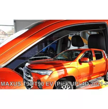 Heko ΑΝΕΜΟΘΡΑΥΣΤΕΣ ΓΙΑ MAXUS T90/T90EV PICKUP 4D 2021+ ΖΕΥΓΑΡΙ ΑΠΟ ΕΥΚΑΜΠΤΟ ΦΙΜΕ ΠΛΑΣΤΙΚΟ HEKO - 2 ΤΕΜ ΑΝΕΜ.22108 