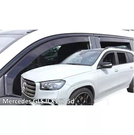 Heko ΑΝΕΜΟΘΡΑΥΣΤΕΣ ΓΙΑ MERCEDES GLS X167 5D 2019+ ΣΕΤ ΑΥΤΟΚΙΝΗΤΟΥ ΑΠΟ ΕΥΚΑΜΠΤΟ ΦΙΜΕ ΠΛΑΣΤΙΚΟ HEKO - 4 ΤΕΜ ΑΝΕΜ.SET23657 