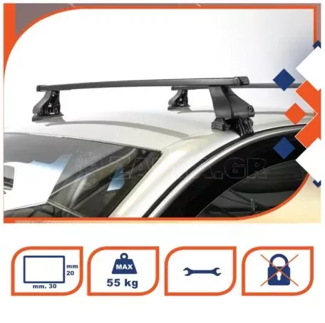 Κ39 ΜΠΑΡΕΣ ΟΡΟΦΗΣ K1 112 cm K39 (ΤΕΤΡΑΓΩΝΕΣ/ΑΤΣΑΛΙ) - 2 ΤΕΜ. K39-BS112 