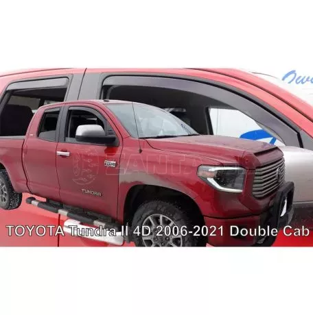 Heko ΑΝΕΜΟΘΡΑΥΣΤΕΣ ΓΙΑ TOYOTA TUNDRA II 4D 2006-2021 ΔΙΠΛΗ ΚΑΜΠΙΝΑ ΣΕΤ ΑΥΤΟΚΙΝΗΤΟΥ ΑΠΟ ΕΥΚΑΜΠΤΟ ΦΙΜΕ ΠΛΑΣΤΙΚΟ HEKO - 4 ΤΕΜ. ΑΝΕΜ.SET29689 