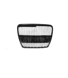 Μάσκα Για Audi A6 4F C6 04-11 RS6 Look Κυψελωτή Γυαλιστερό Μαύρο 1 Τεμάχιο 