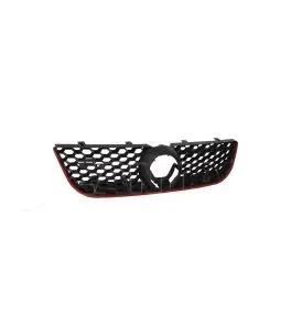 Μάσκα Για Vw Polo 9N3 05-09 GTI Look Κυψελωτή Με Κόκκινο Σιρίτι 1 Τεμάχιο 