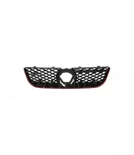 Μάσκα Για Vw Polo 9N3 05-09 GTI Look Κυψελωτή Με Κόκκινο Σιρίτι 1 Τεμάχιο