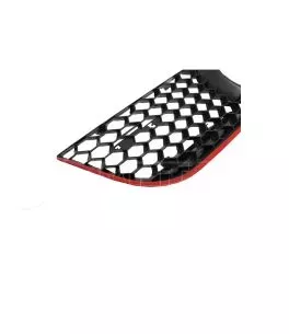 Μάσκα Για Vw Polo 9N3 05-09 GTI Look Κυψελωτή Με Κόκκινο Σιρίτι 1 Τεμάχιο 