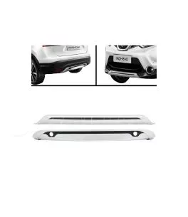 Skid Plates Προφυλακτήρων Off Road Package Για Nissan Qashqai J11 2014-2017 (PDC) Ασημί 2 Τεμάχια 
