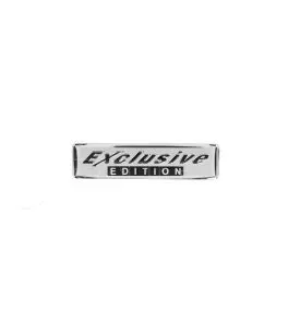 Αυτοκόλλητο Σήμα Μεταλλικό ''Εxclusive Edition'' 73mm  x 16mm 1 Τεμάχιο 