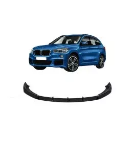 Μπροστινό Spoiler Για Bmw X1 F48 15-19 M-Packet Γυαλιστερό Μαύρο 3 Τεμάχια 