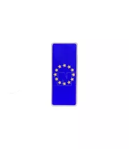 Αυτοκόλλητο Αυτοκινήτου ''Αστέρια Ευρωπαικής Ένωσης'' 10cm x 4,1cm Με Επικάλυψη Σμάλτου 1 Τεμάχιο 