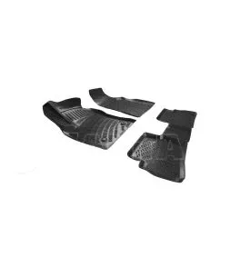 Πατάκια Σκαφάκια 3D Από Λάστιχο TPE Για Renault Kadjar 15-21 Rizline 4 Τεμάχια Μαύρα 