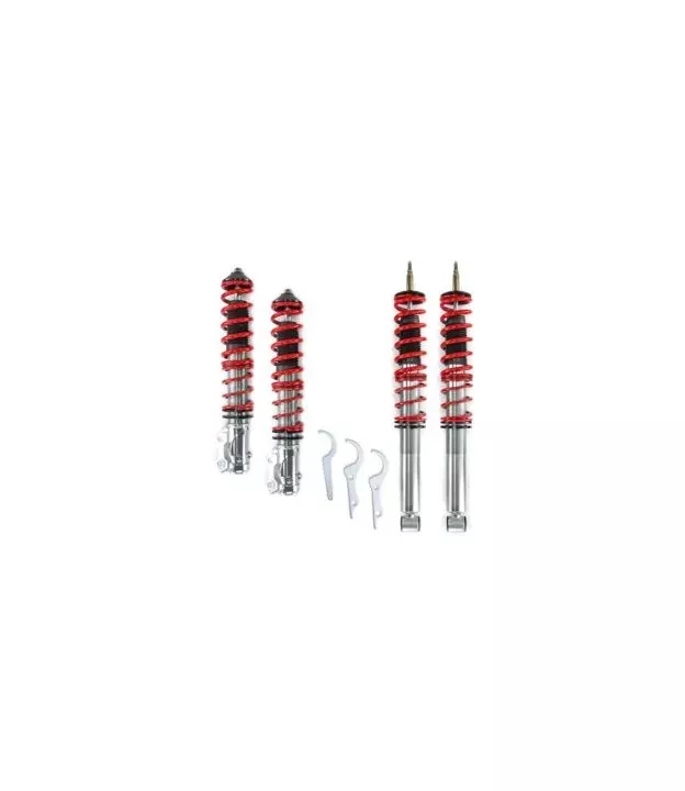 Ρυθμιζόμενη ανάρτηση για VW Golf 2 / Jetta 2 - κόκκινη - 4τμχ.