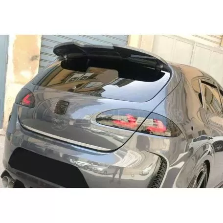 Αεροτομή Οροφής Για Seat Leon 1P 09-13 Cupra Look V1 Από Abs Πλαστικό Μαύρη Γυαλιστερή 