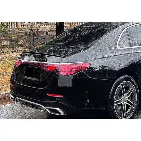 Αεροτομή Πορτ Παγκάζ Για Mercedes-Benz E-Class W214 2024+ Amg V2 Abs Πλαστικό Γυαλιστερή Μαύρη 