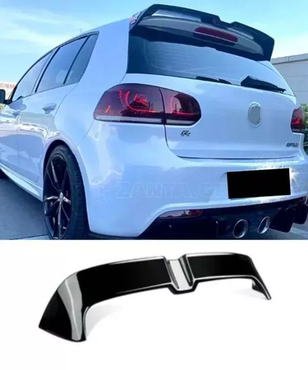 Αεροτομή Οροφής Για Vw Golf VI (6) 08-13 "Oettinger Look" Απλή Έκδοση Μαύρο Γυαλιστερό