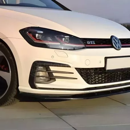 Μπροστινό Spoiler Για VW Golf VII (7.5) 17-20 GTI Έκδοση Μαύρο Γυαλιστερό Χρώμα Από Abs Πλαστικό Α Ποιότητα 